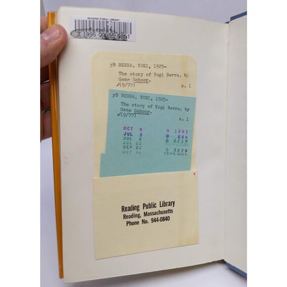 Vintage 1976 The Story of YOGI BERRA - Hardback with Dust Jacket - Ex-Library - Picture 9 of 10